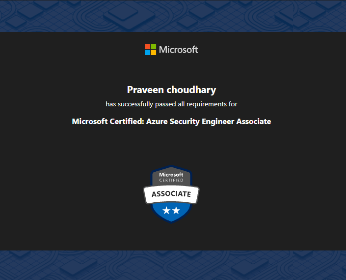 AZ-500 — Azure Security Engineer certificate